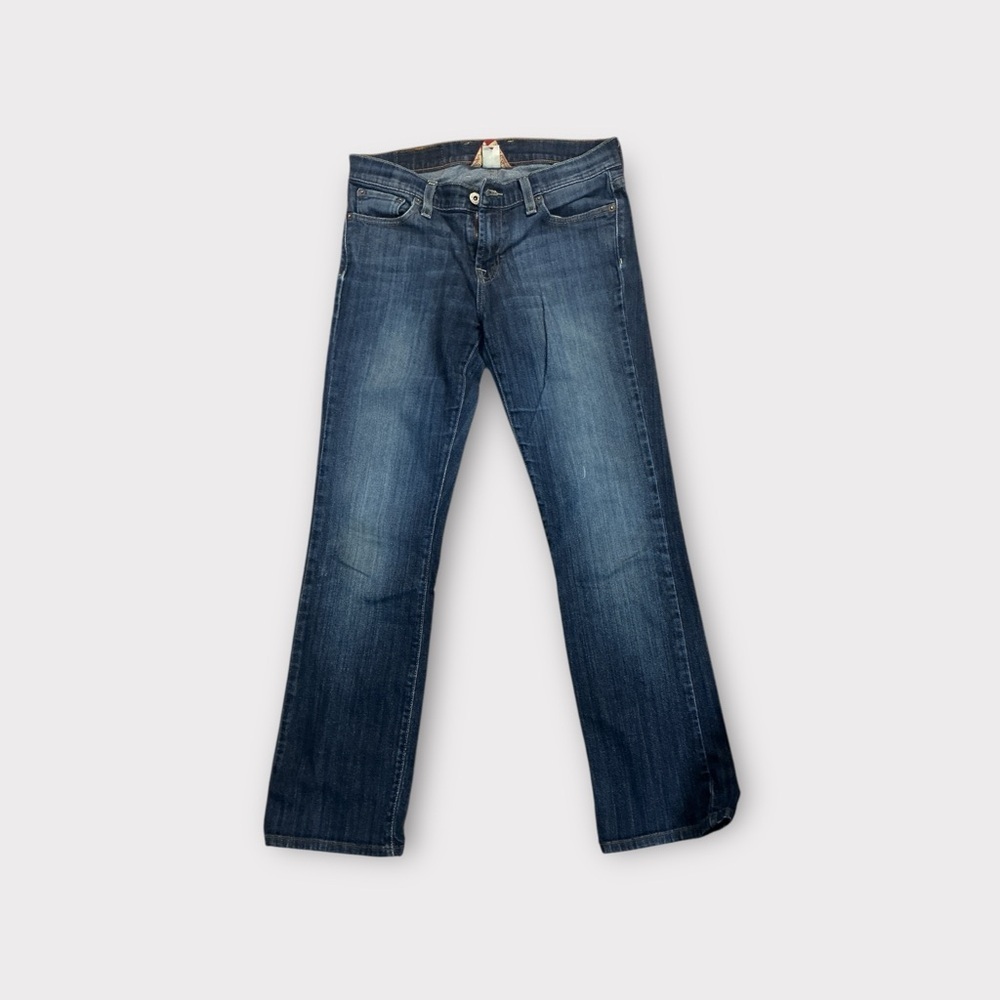 Lucky Brand Blue Boot Cut Jeans with Authentic Distressing - Picture 1 of 5